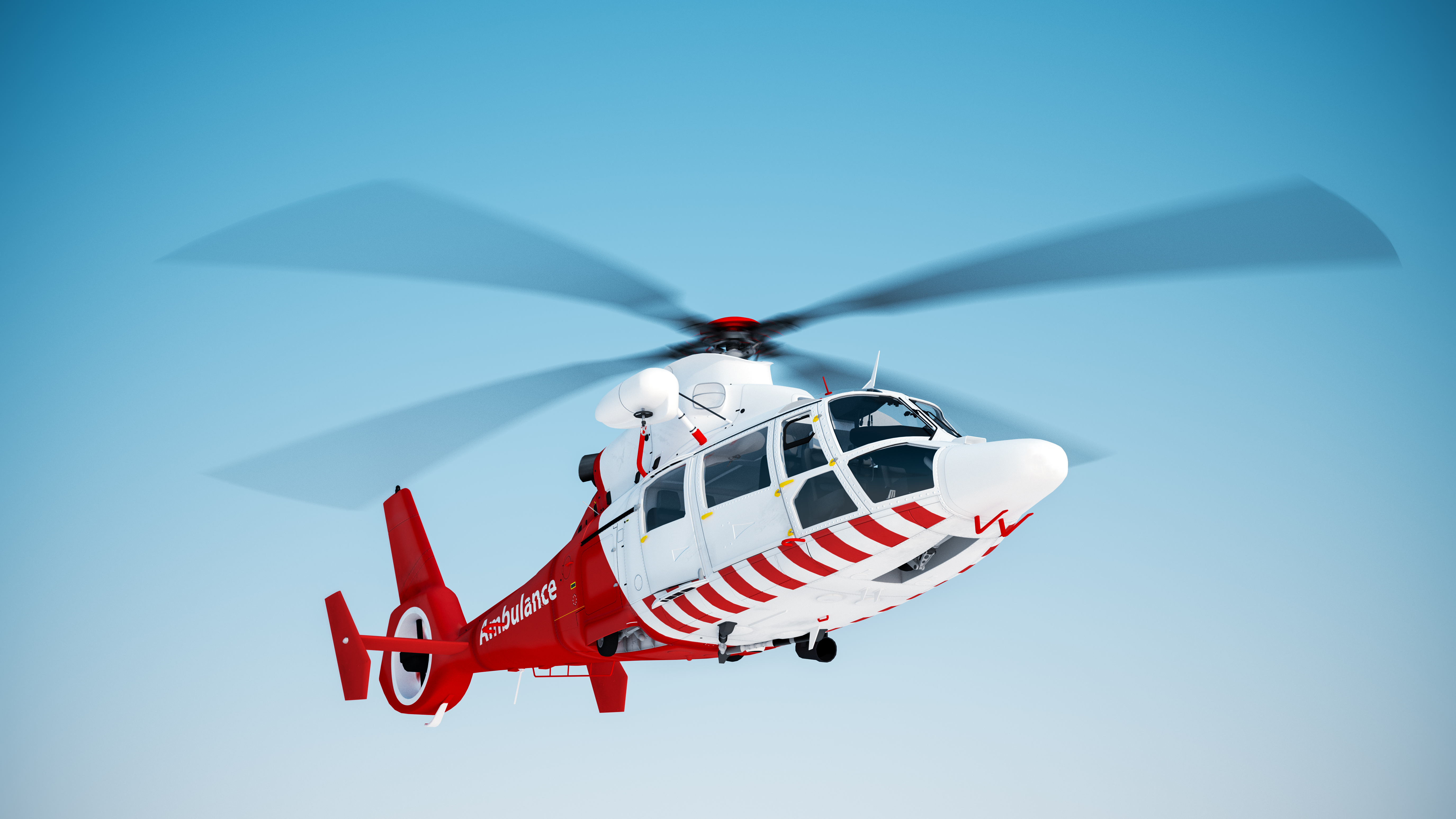 Tropical Med brand identity — helicopter aerial shot